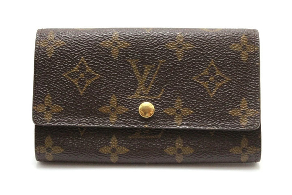 LOUIS VUITTON Portemonnaie Zip Monogram Long Wallet Brown
